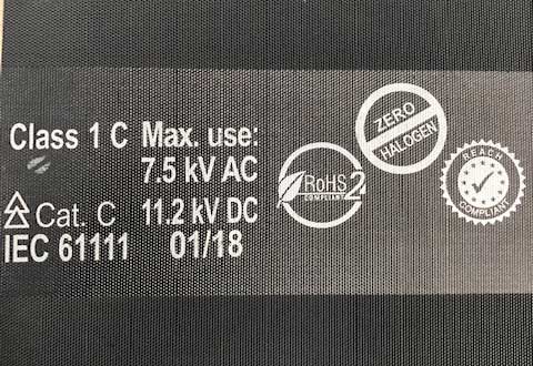 Electrosafe IEC61111 Class 1 Electrical Rubber Safety Matting