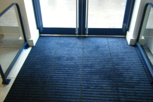 Surewalk Matrix matwell entrance matting system Shopping centre